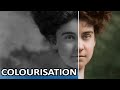 PHOTOSHOP TUTORIAL: Photo Colourisation, How to convert Black and White photography to Color