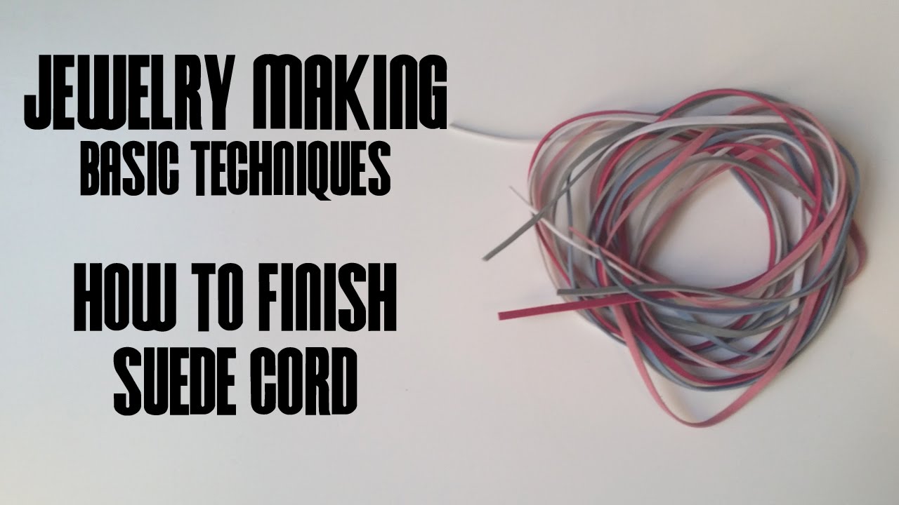 How To Make A Keychain With Suede Cord - Video Tutorial 