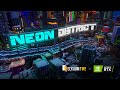 Neon district  minecraft rtx beta