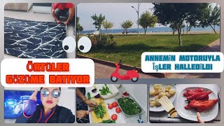 Mutfağimiz Restoranta Döndüyuralarla Sahi̇lde Buluştukhali Örtüleri̇mi̇ Serdi̇khizlandirilmiş Yemek