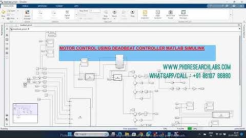 MOTOR CONTROL USING DEADBEAT CONTROLLER MATLAB SIMULINK