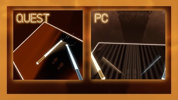 Beat Saber x Billie Eilish Environment - QUEST VS PC COMPARISON