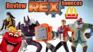 Lote De Bonecos Mutante Rex (generator Rex) Mc Donalds