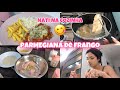 Nati na cozinha fiz parmegiana de frango