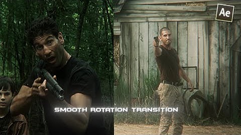 smooth rotation transition tutorial ; after effects
