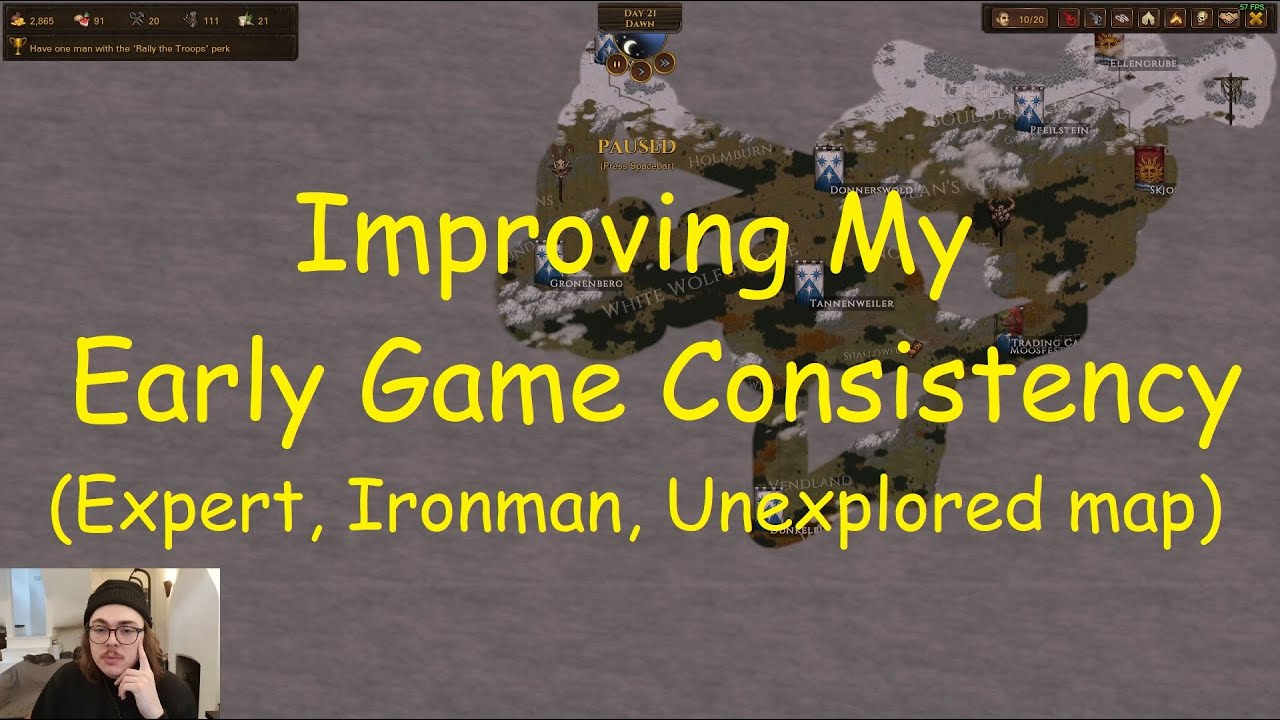 Improving Early Game Consistency | Battle Brothers, Expert, Ironman, Unexplored Map