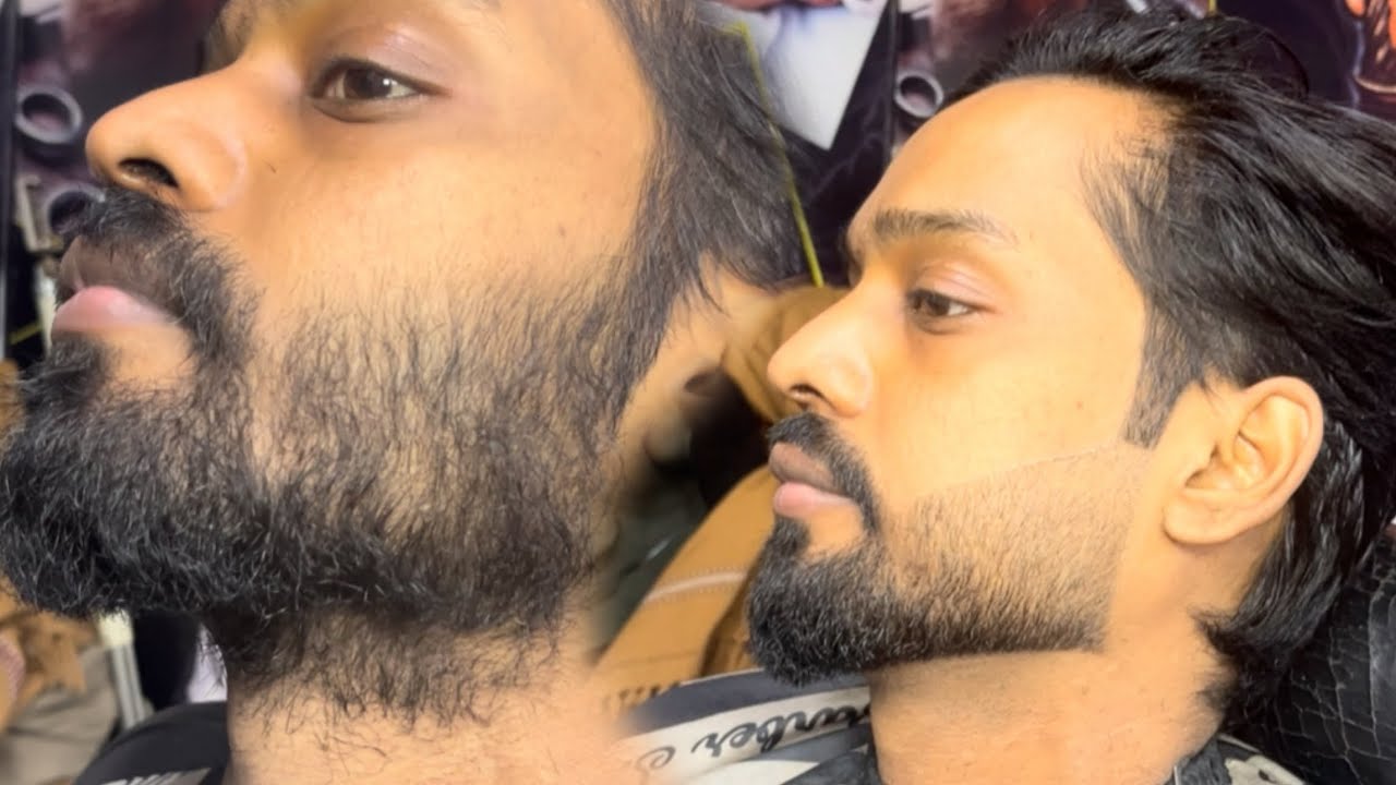 V shape Beard style 💥 For Boys☠️Alis saloon official 👑Full tutorial video 💫💯