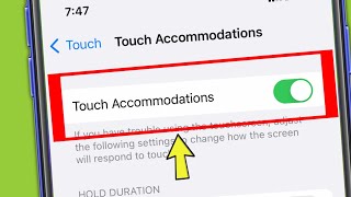 iPhone 13 | How To Turn On & OFF Touch Accommodation Settings screenshot 2