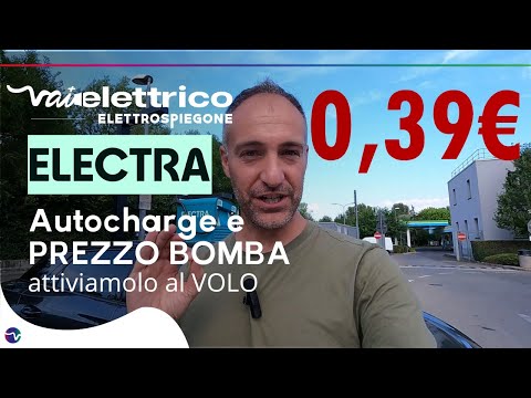 How to activate AUTOCHARGE on ELECTRA columns and top up for €0.39!