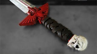 paint, weather and finish a 3d printed warhammer 40k sword