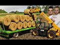 Ładowarka na testy! Zbieranie słomy! Mega Transport! [ AGRO KOLEDZY #4 ] 2x Kamerki 🔥 FS19MP MST