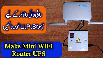 How to Make Mini UPS for WiFi Router | DIY Lithium-ion mini UPS Project