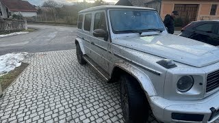 Mercedes G class 400 d Offroad test in channel