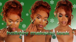 *Super Easy* Holiday Makeup Look! | Slay at the Xmas Party | Andele Lara