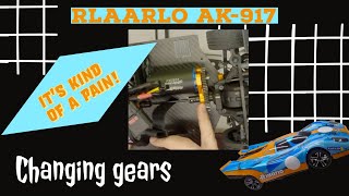 Rlaarlo AK-917 Changing Spur & Pinion—Not easy!  Plus Mod1 Upgrade #Rlaarlo#speedchallenge
