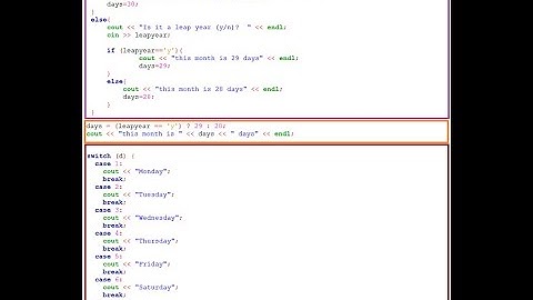 Conditional Statements:  if-Else if-Else, Switch, Question Mark (Ternary) Operator