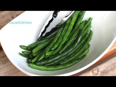 Green beans with apple cider vinegar (Đậu ve trộn dầu giấm táo)