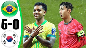 Brazil Vs South Korea 5-0 Extended Highlights & All Goals - 2025