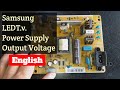 Samsung led tv Power supply repair with output voltage details  (English)