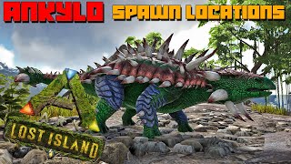 ARK: Lost Island BEST Ankylo Spawn Locations | Where To Find Your Metal Farmers!