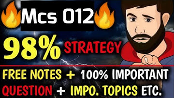 Mcs 012🔥Assembly Language Important Question | Ignou Exam 2022