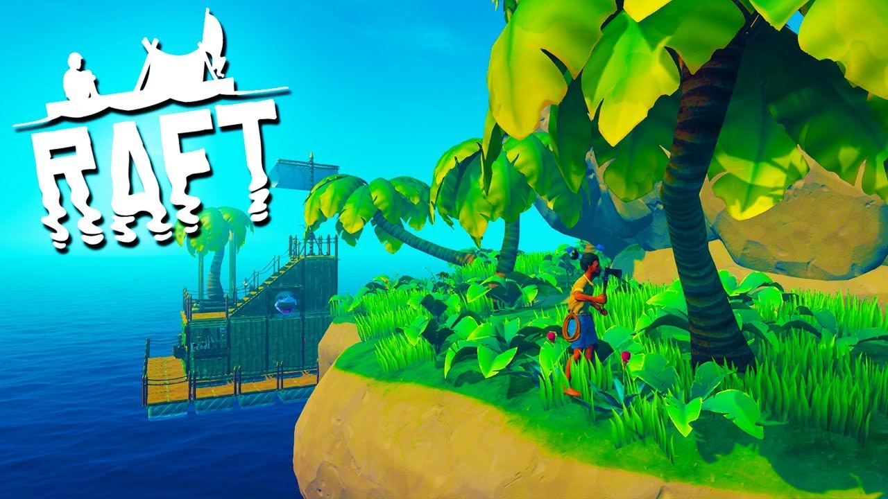 WE FOUND BIG ISLAND! - RAFT with The Crew! #1 - YouTube