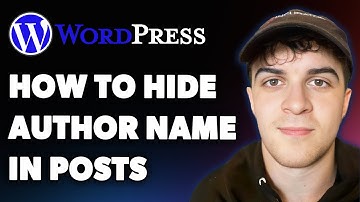 How to Hide Author Name in Wordpress Posts - (fast & Easy) (Full 2025 Guide)