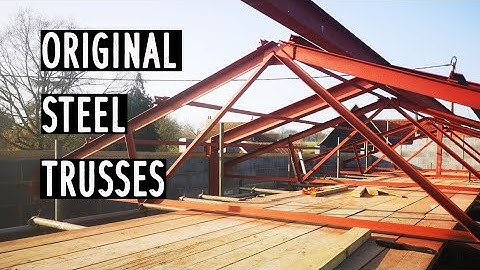 Reinstating/restoring the ORIGINAL STEEL TRUSSES ---     #selfbuild     [The barn rebuild 004]