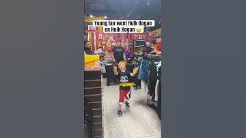 When Hulk Hogan met a 6-year-old impersonator (via roknowswrestling)