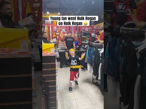 When Hulk Hogan met a 6-year-old impersonator (via roknowswrestling)