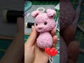 #mini #crochet #pink #pig #amigurumi #animal #farm #dollhouse #dollminiature #dollpet #customgift