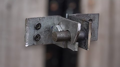 Make a sliding gate lock ideas,