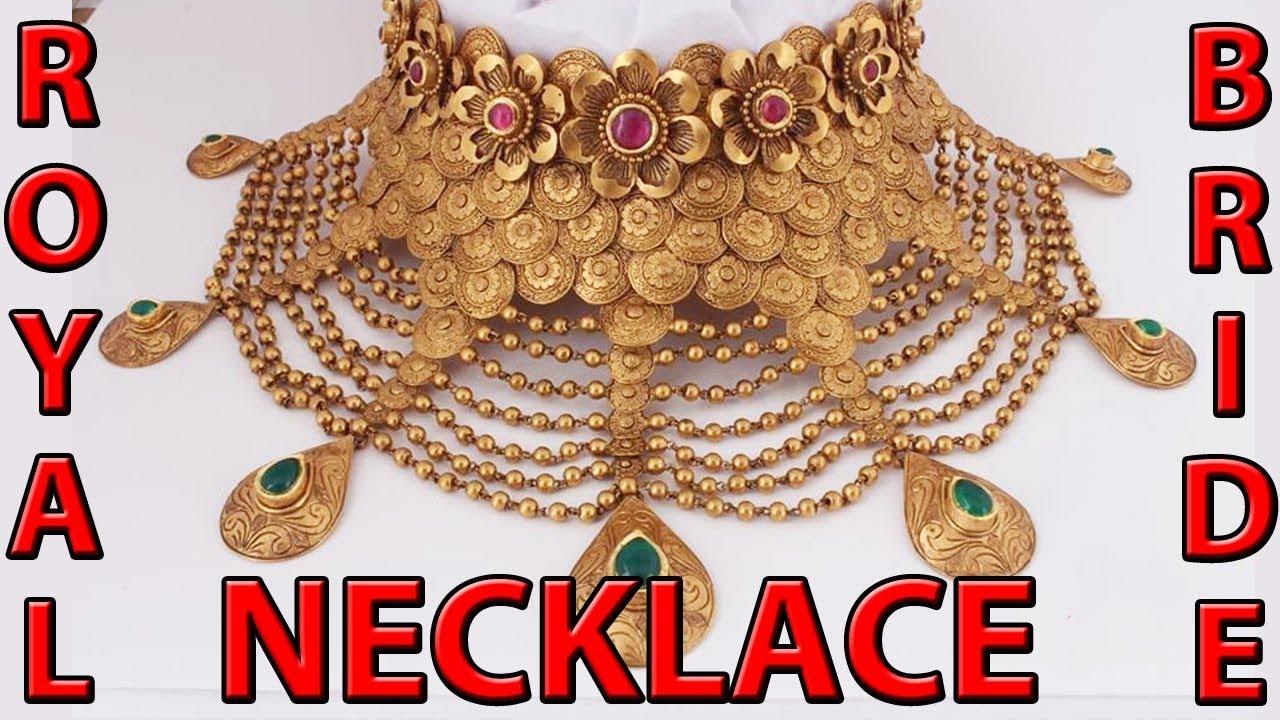 LATEST GOLD NECKLACE SET DESIGNS 