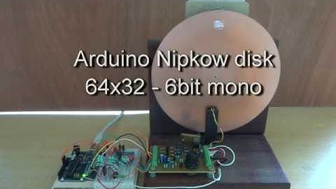 Arduino Nipkow disk movie player