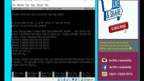konfigurasi ntp server di debian 7