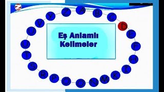 2.Sınıf Eş Anlamlı Kelimeler Etkinlik