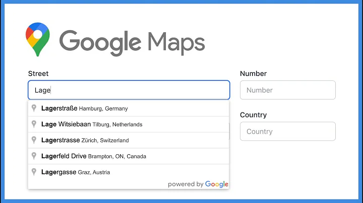 Autocomplete address using VueJS and Google Places API