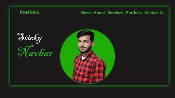 How to create a Sticky Navbar using HTML , CSS & JavaScript | @profmuhammadshafiq5429 ​