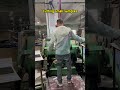 The semi-automatic die-cutting machine performs the cutting process. #printing #machine #factory