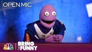 Puppet Randy Feltface Performs in the Open Mic Round  Bring The Funny (Open Mic)