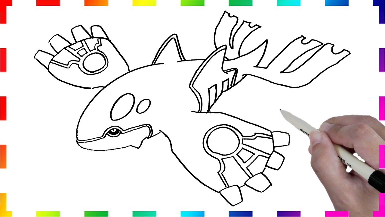 Watch Online or Download How to draw Pokemon | Kyogre | easy drawing step b...