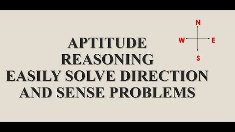 General Aptitude, Logical Reasoning | Solve direction problem by Pythagorean Theorem (English Audio)