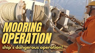 Life At Sea: Ship Mooring Operation (FWD and AFT) | Seaman Vlog