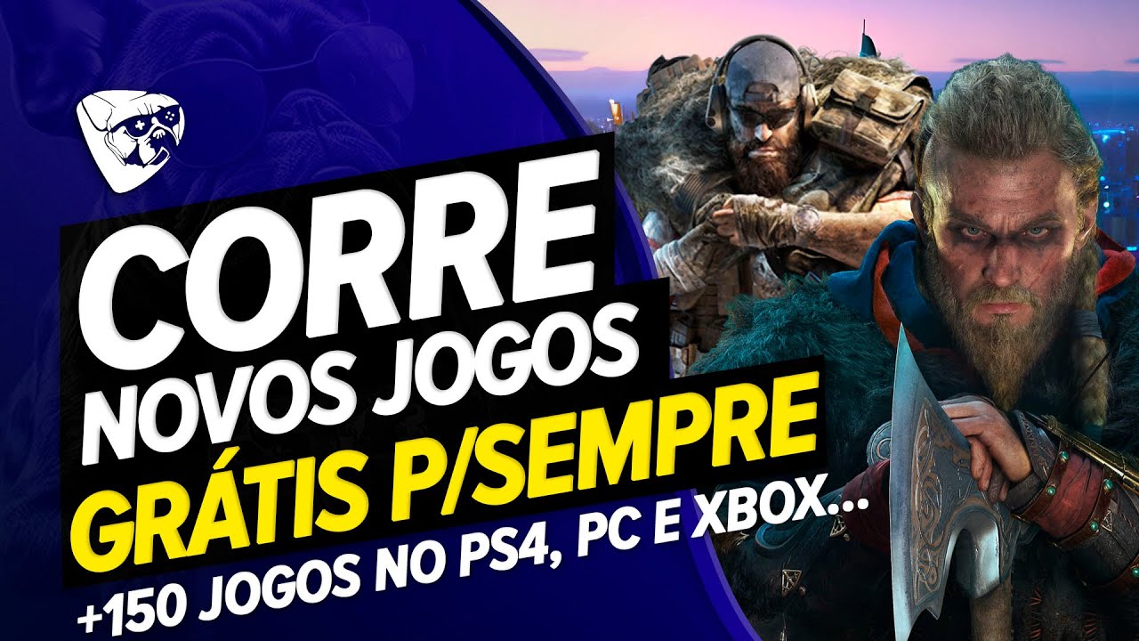 CORRE !!! Novos JOGOS GRÁTIS Para VOCÊ Pegar PARA SEMPRE No PS4, PC e XBOX  !!! +150 JOGOS GRÁTIS !! 