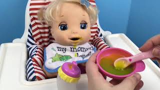Baby Alive 2006 Beatrix Vintage Bean Doll Food with Diaper Change