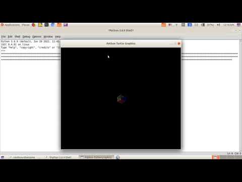 Rainbow benzene in python turtle code #subscribe #like pls like and subscribe