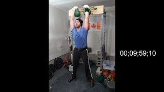 10-minute test set with 24kg | TRAINING VLOG 052