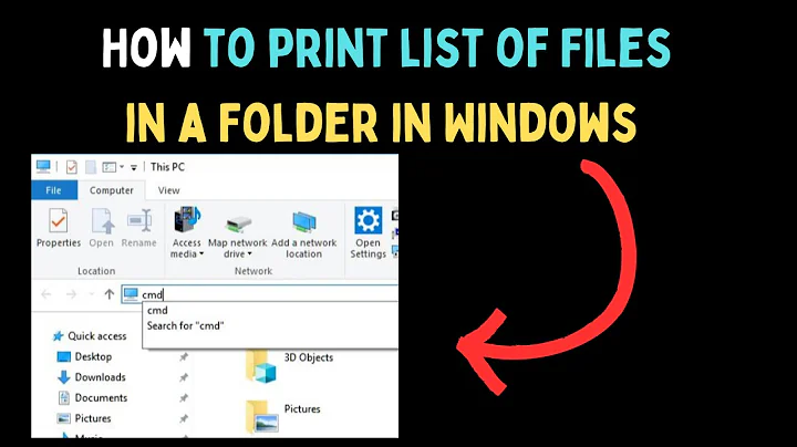 How to Print List of Files in a Folder in Windows 11