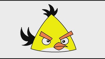 How to Draw Yellow Angry Birds with MS Paint on Windows XP