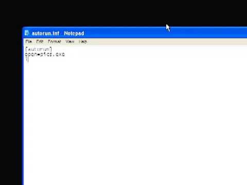 How to Make an Autorun (.inf) File - YouTube